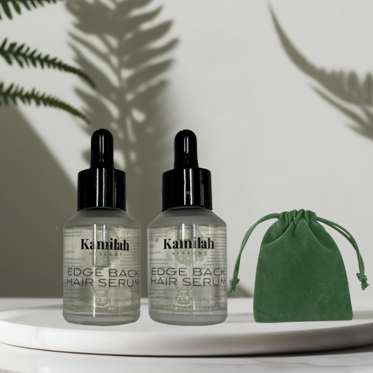Edge Back Hair Serum (2 Month Supply) + Travel Bag