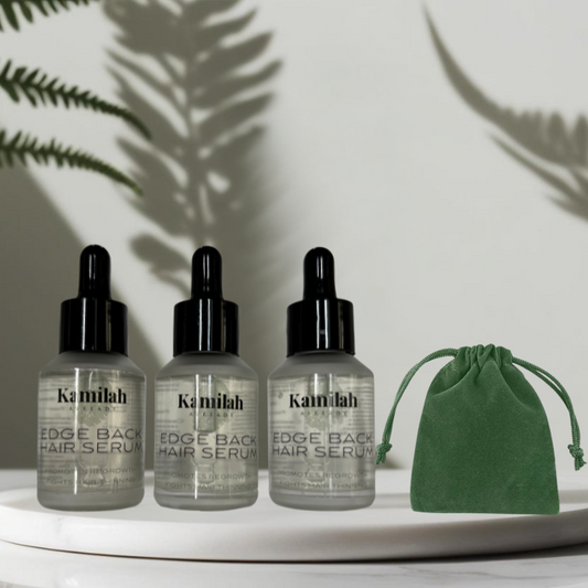 Edge Back Hair Serum (3 Month Supply) + Travel Bag